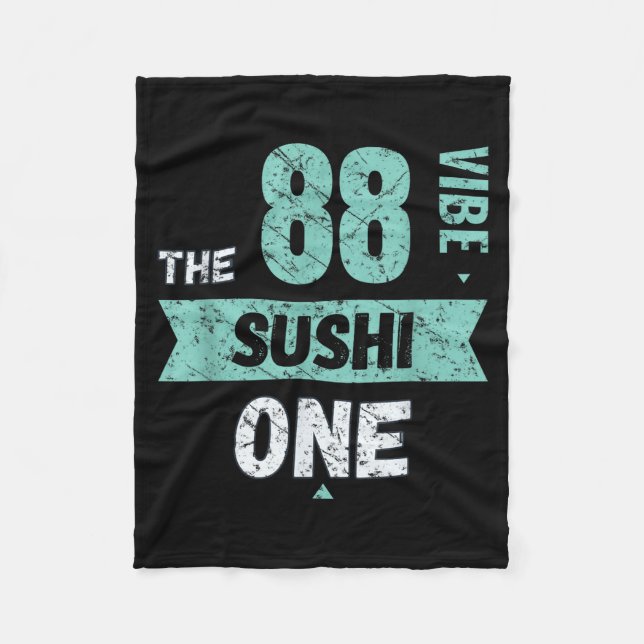 The Sushi One _ Matching Family Couple Friends – V Fleece Blanket (Front)