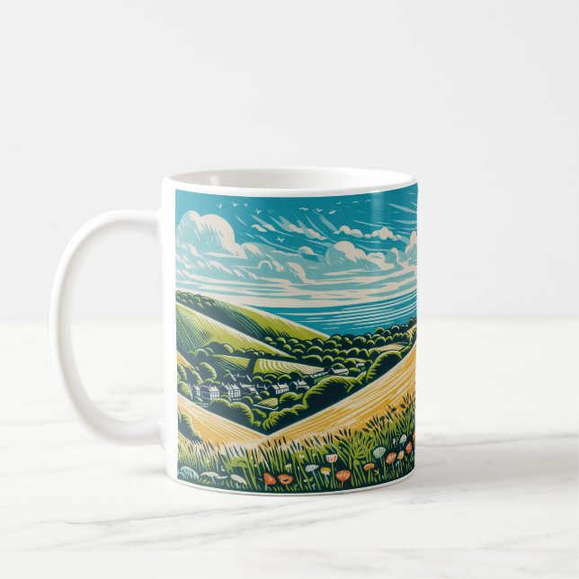 The Sussex Downs Coffee Mug (Left)