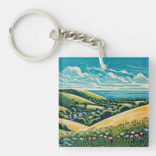 The Sussex Downs Key Ring