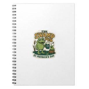 The Swamp Pub Frog St.Patrick's Day Notebook