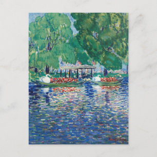 The Swan Boats   George Luks Postcard