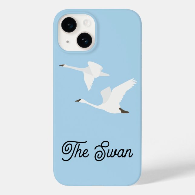 The Swan Colour Block Case-Mate iPhone Case (Back)