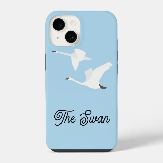 The Swan Colour Block iPhone Case (Back)