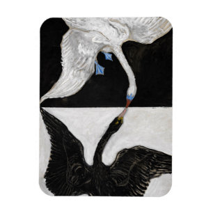 The Swan, No.1 by Hilma af Klint Magnet
