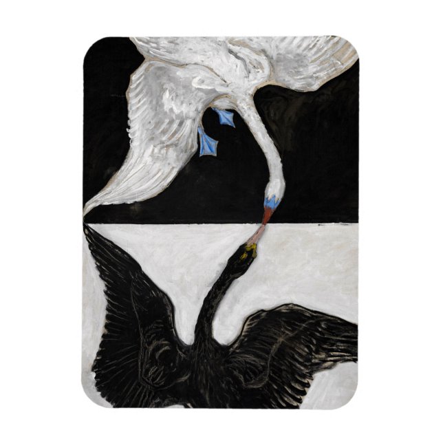 The Swan, No.1 by Hilma af Klint Magnet (Vertical)