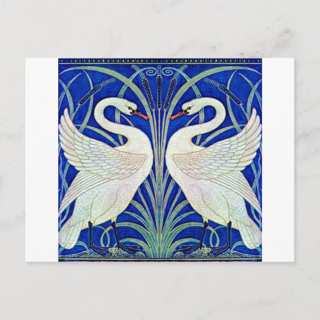 The Swans by Walter Crane Postcard (Front)