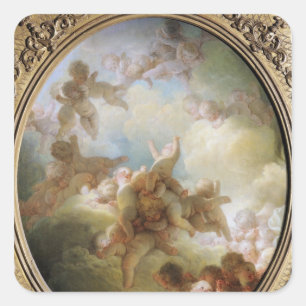 The Swarm of Cupids, c.1767 Square Sticker