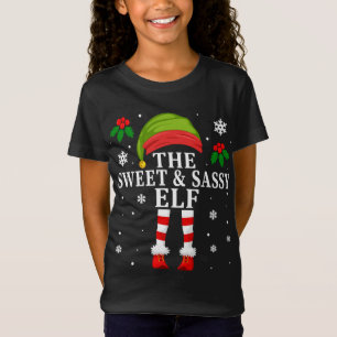 The Sweet And Sassy Elf Family Matching Christmas T-Shirt
