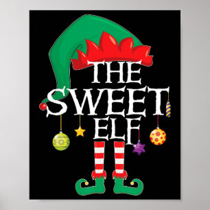 The Sweet Elf Squad Christmas Matching Family Xmas Poster
