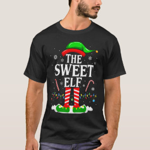 The Sweet Elf Xmas Funny Matching Family Group Chr T-Shirt