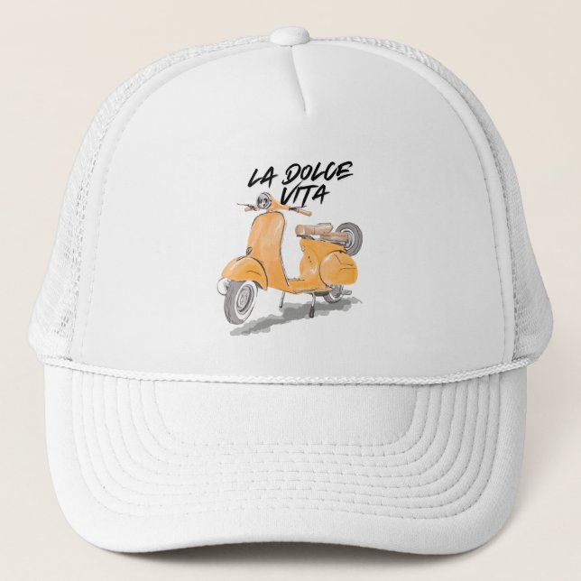 THE SWEET LIFE MOTORCYCLE Trucker Hat (Front)