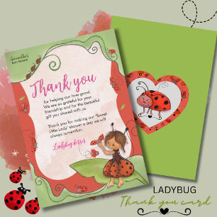 The Sweet Little Ladybug & Heart Card 