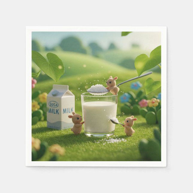 The Sweet Milk Feast Napkin (Front)