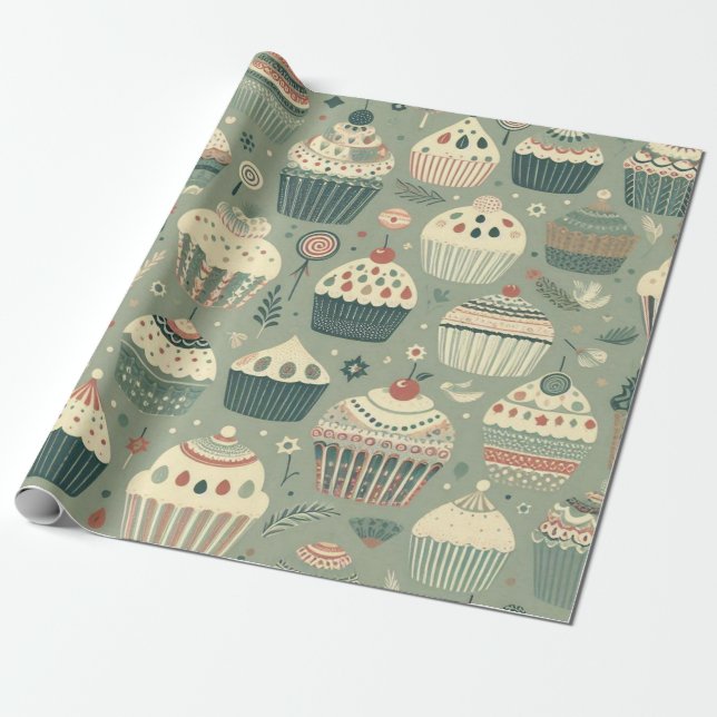 The Sweetest Birthday Wrapping Paper (Unrolled)