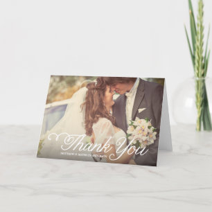 The Sweetest Day   Wedding Thank You Greeting Card