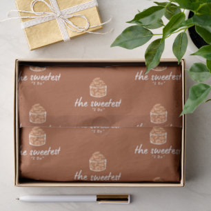 The Sweetest 'I Do' Brown And White Wedding Tissue Paper