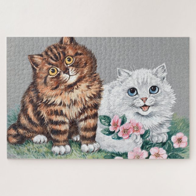 The Sweetest Pair, Louis Wain Jigsaw Puzzle (Horizontal)