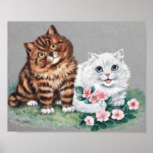 The Sweetest Pair, Louis Wain Poster