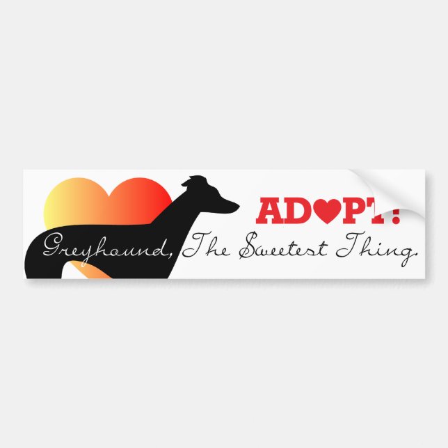 The sweetest thing ADOPT Bumper Sticker (Front)