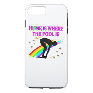 THE SWIMMER IS ALWAYS READY FOR THE POOL iPhone 8 PLUS/7 PLUS CASE