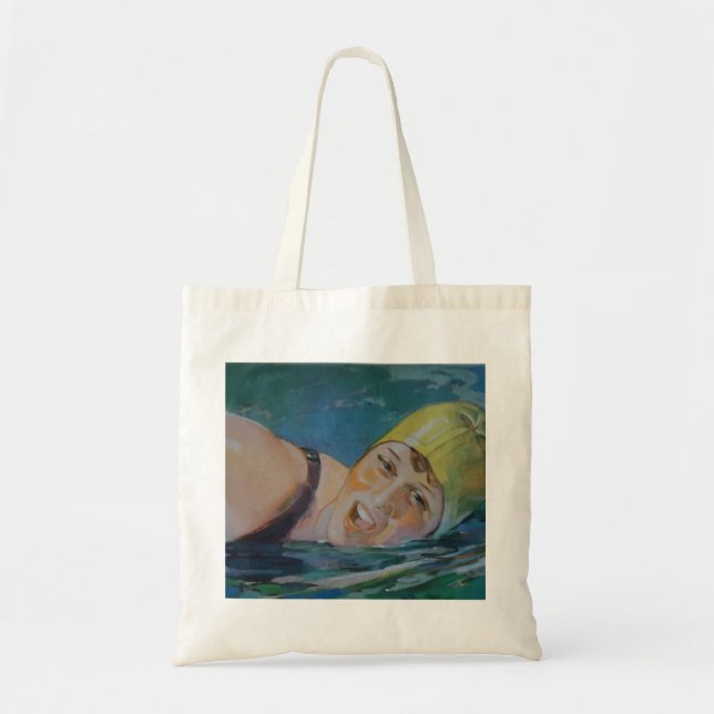 The Swimmer Tote Bag (Front)