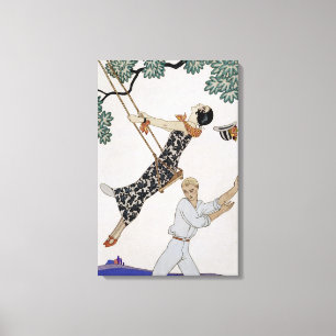 The Swing, 1920s Canvas Print