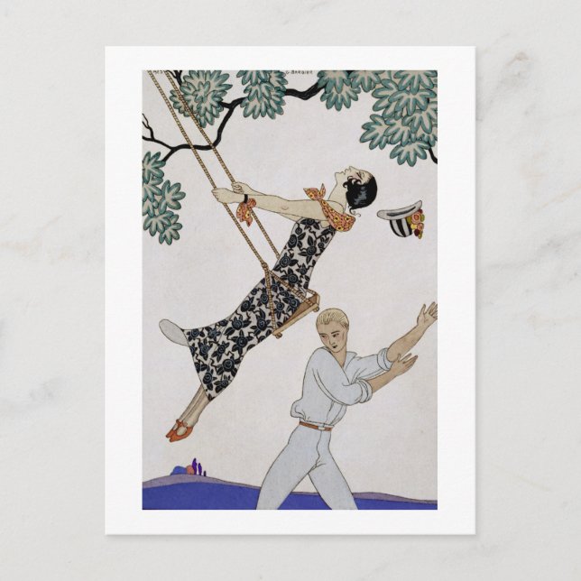 The Swing, 1920s Postcard (Front)