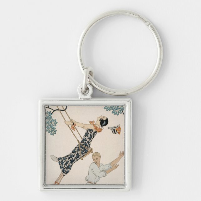 The Swing, 1923 (pochoir print) Key Ring (Front)
