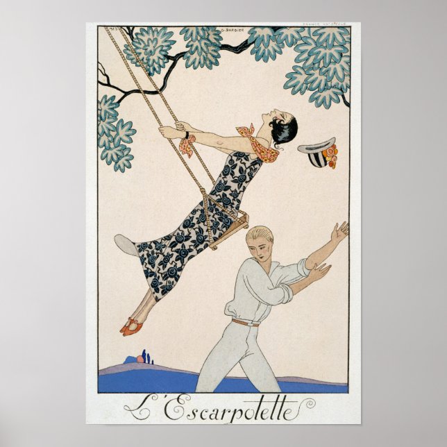 The Swing, 1923 (pochoir print) Poster (Front)