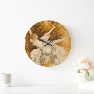 The Swing, 1928 by Louis Icart Large Clock