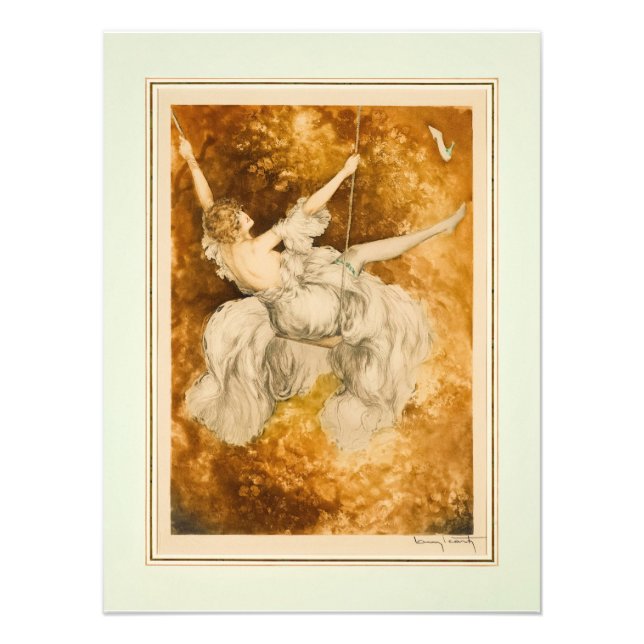 The Swing, 1928 by Louis Icart Photo Print (Front)