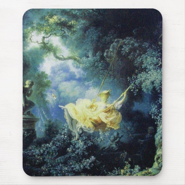 THE SWING  green blue yellow Mouse Mat (Front)