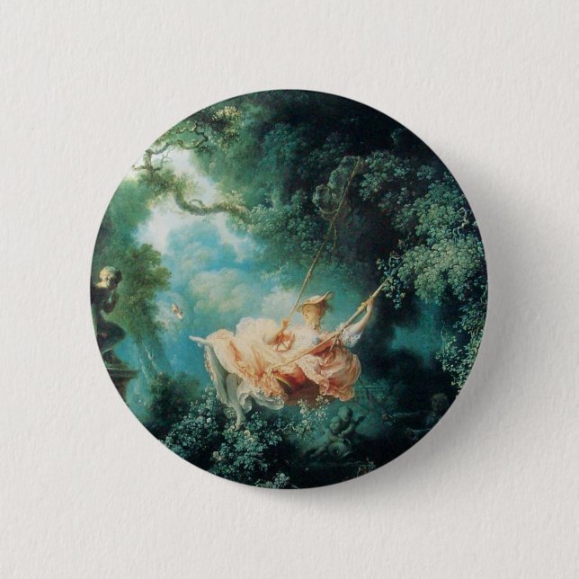 THE SWING  green pink 6 Cm Round Badge (Front)