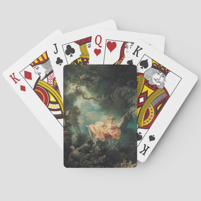 THE SWING ,green pink Playing Cards (Back)