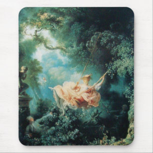 THE SWING  green pink yellow Mouse Mat