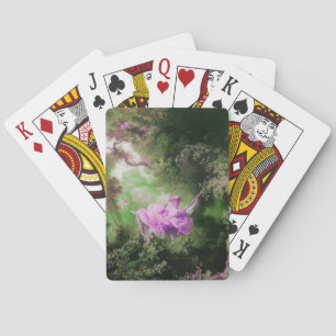 THE SWING ,green violet purple Playing Cards