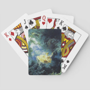 THE SWING ,green yellow blue Playing Cards