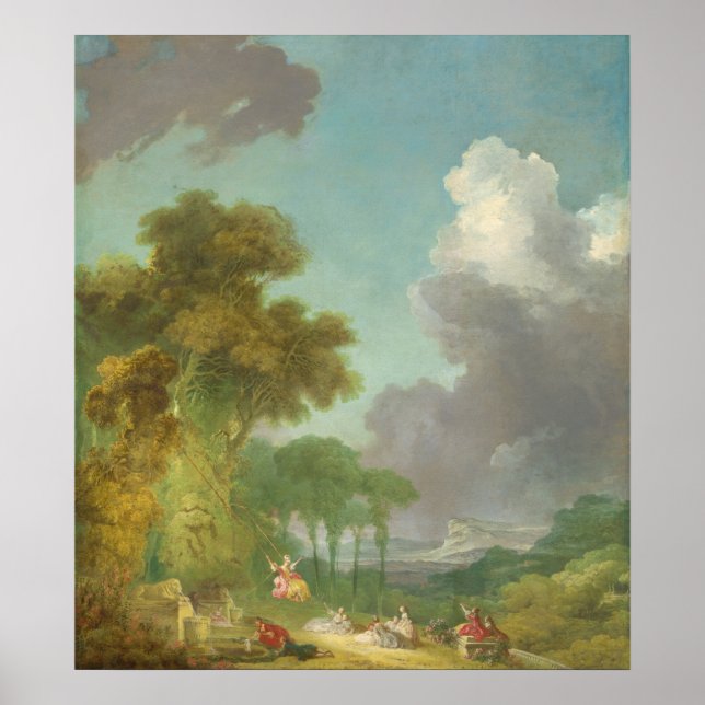 The Swing - Jean Fragonard Fine Art Poster (Front)