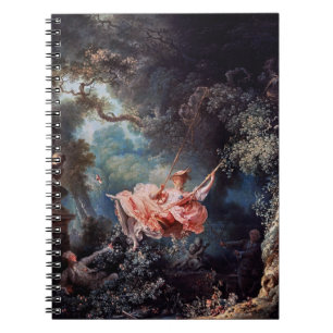 The Swing painting by Jean-Honoré Fragonard Notebook