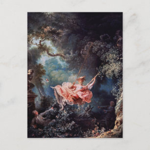 The Swing painting by Jean-Honoré Fragonard Postcard