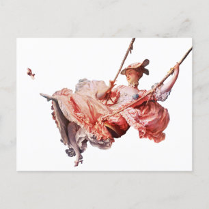 The Swing painting by Jean-Honoré Fragonard  Postcard