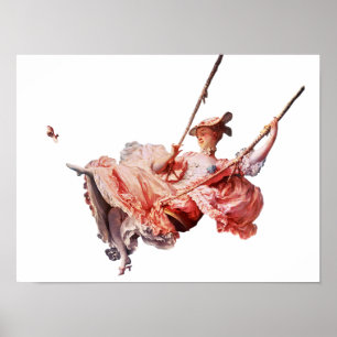 The Swing painting by Jean-Honoré Fragonard Poster