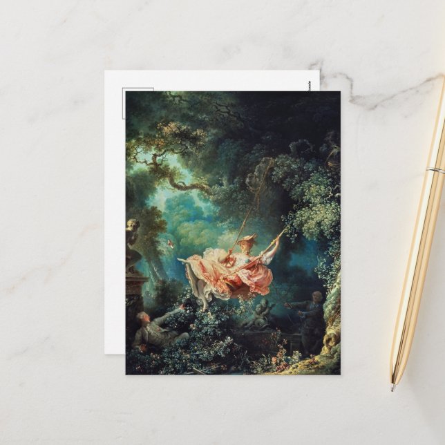 The Swing, The Happy Accidents of the Swing Holiday Postcard (Front/Back In Situ)