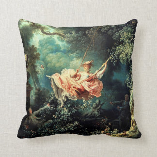 The Swing - Vintage French Rococo Art by Fragonard Cushion