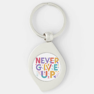 The Swirl of Perseverance - Never Give Up Key Ring