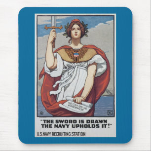 The Sword is Drawn, The Navy Upholds It Mouse Mat