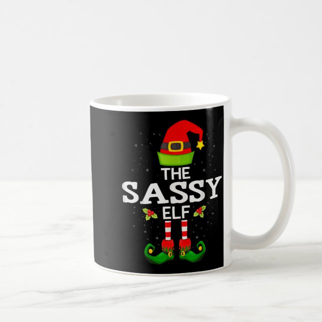 The Sy Elf Christmas Family Matching Pajama  Coffee Mug (Right)