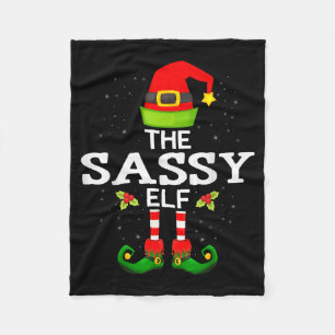 The Sy Elf Christmas Family Matching Pajama Fleece Blanket