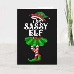 The Sy Elf Xmas Funny Christmas Matching Family Pa Card