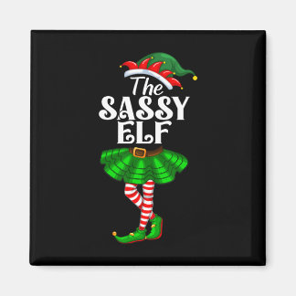 The Sy Elf Xmas Funny Christmas Matching Family Pa Magnet